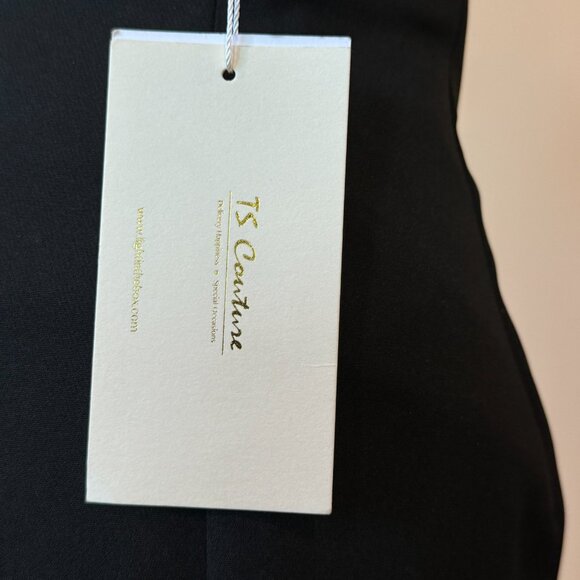 TS Couture NWT Black Evening Cocktail Dress Size 4 - Picture 6 of 6